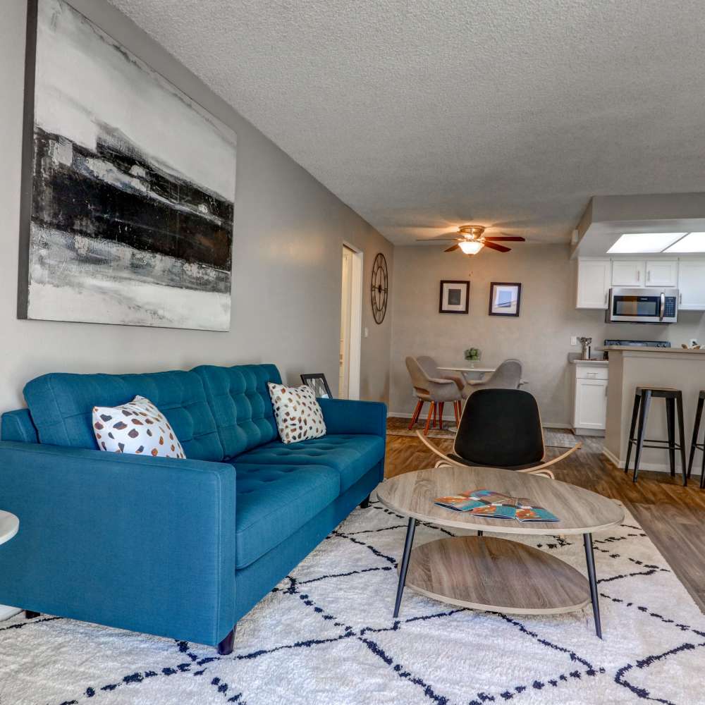 Spacious bathrooms at Grand Terrace in Glendora, California