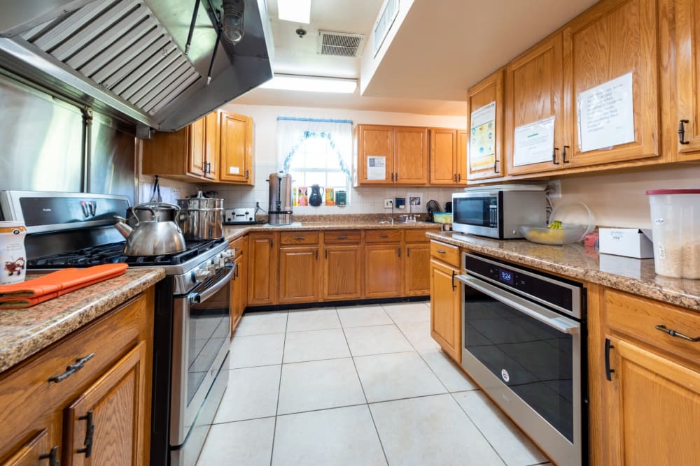 Kitchen at Sunny Days Assisted Living in Hollywood, Florida