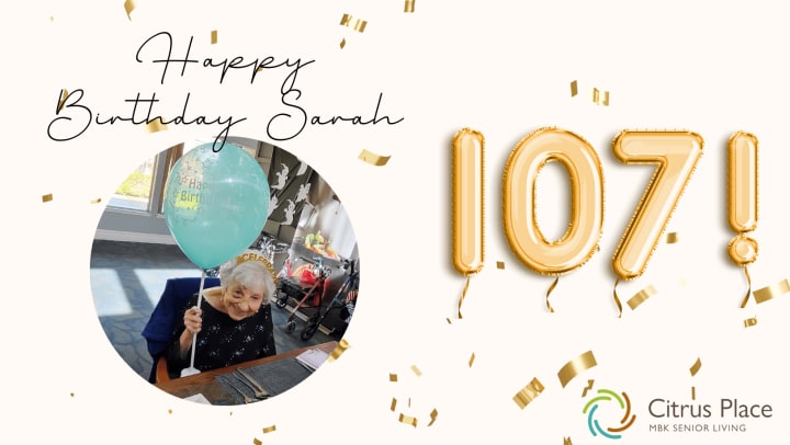 Citrus Place Celebrates Resident’s 107th Birthday