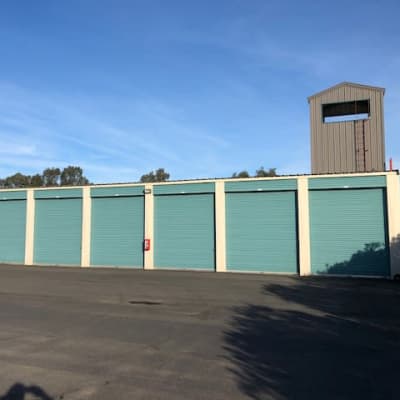 Exterior storage units at Terminous RV & Boat Storage