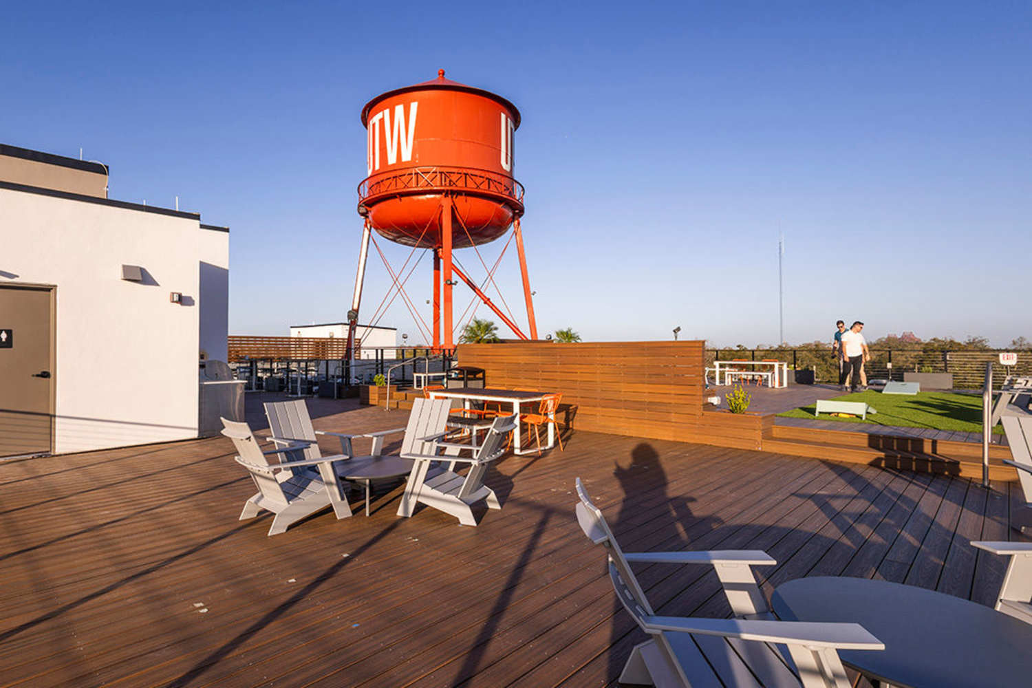 Rooftop terrace at Union Terminal Warehouse in Jacksonville, Florida