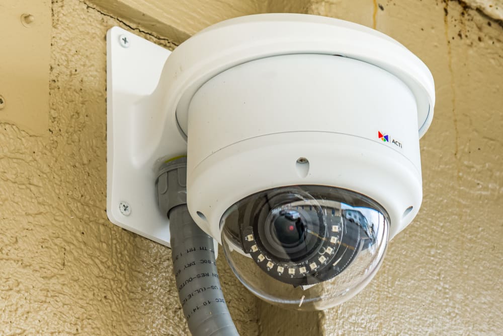 Security camera at Quality Self Storage in Olympia, Washington