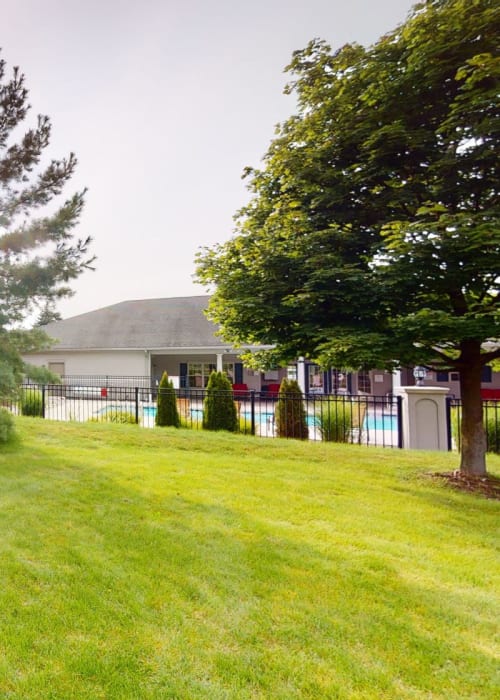 Exterior building at Park Lane South Apartments in Depew, New York