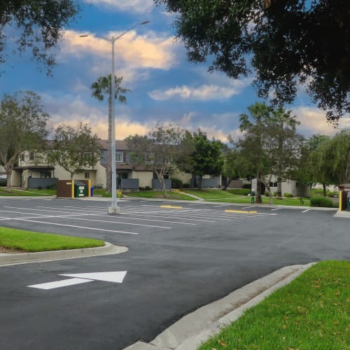 parking lot at Serra Mesa in Oceanside, California