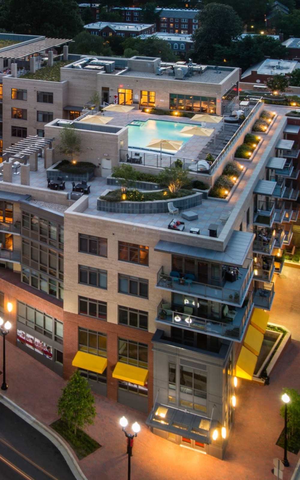 View of the rooftop at 2001 Clarendon BLVD in Arlington, Virginia