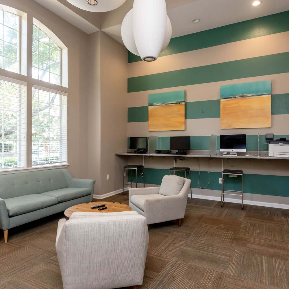 Business center at Camellia in Raleigh, North Carolina 