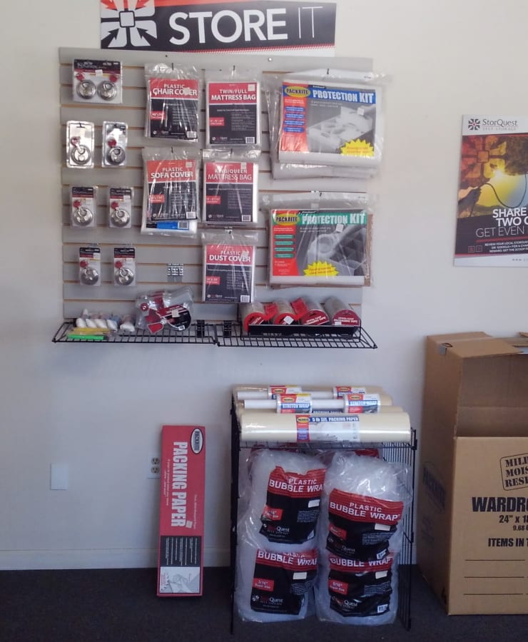 Packing supplies available at StorQuest Self Storage in Kea'au, Hawaii