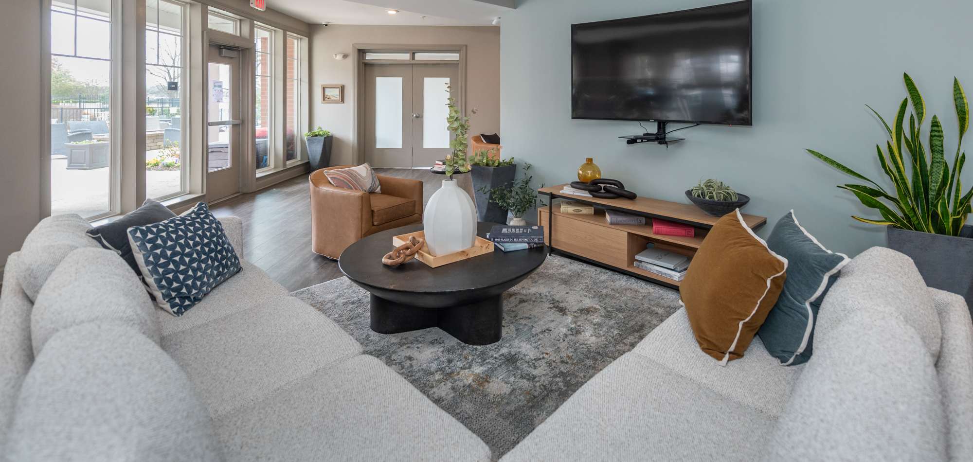 Clubhouse with fireplace at CovePointe at The Landings, Norfolk, Virginia