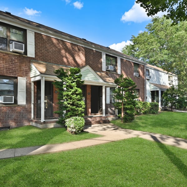 Exterior of Brookchester Apartments in New Milford, New Jersey