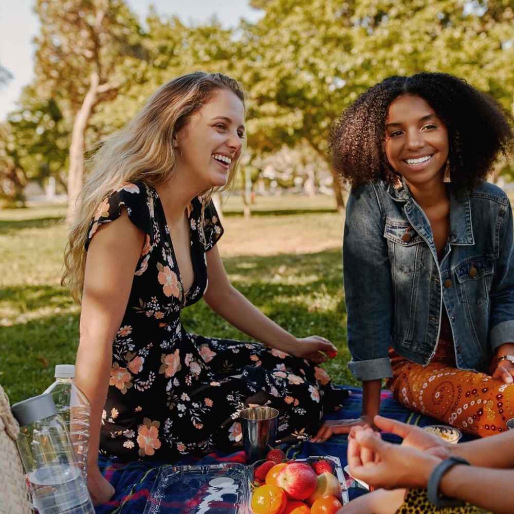 Residents enjoying their picnic in the park near Flats On Wakefield in San Antonio, Texas