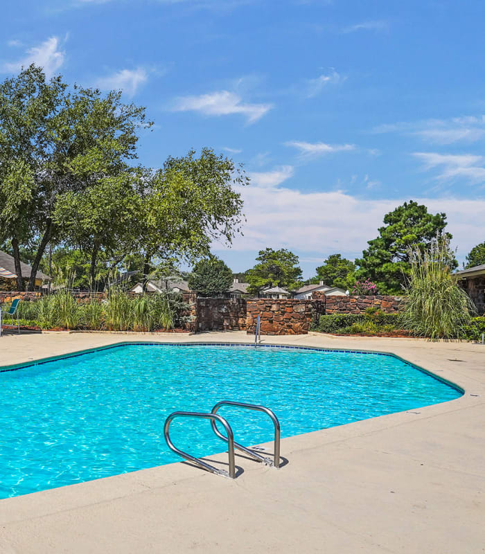 Swimming pool at Barrington Apartments in Tulsa, Oklahoma