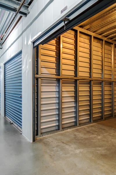 Looking into a storage unit at Silverhawk Self Storage in Murrieta, California