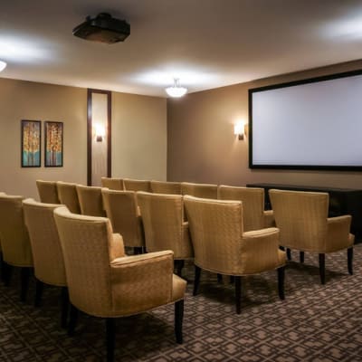 Movie theater at The Sanctuary at West St. Paul in West St. Paul, Minnesota