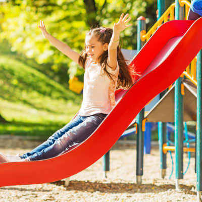 Child playing at Constellation Park in Lemoore, California