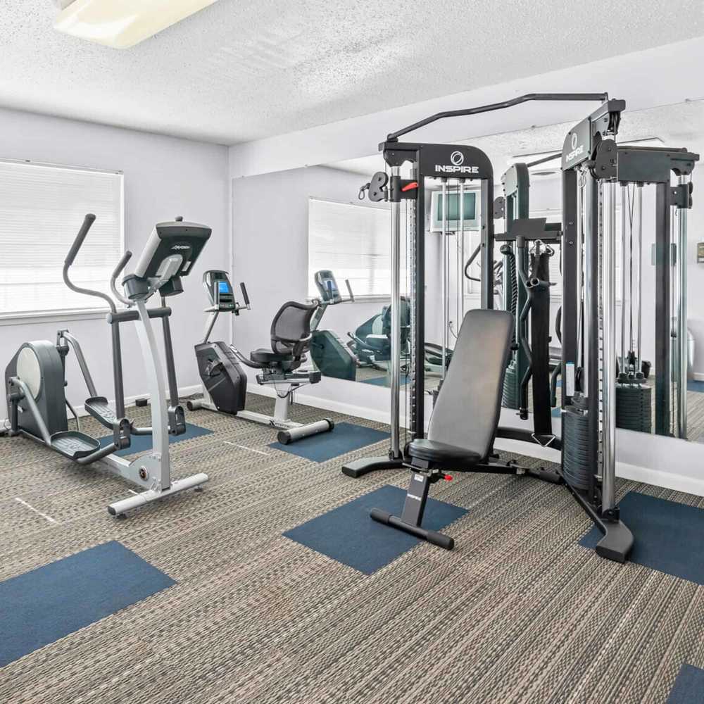 Fitness center at Plantation West in Hurst, Texas