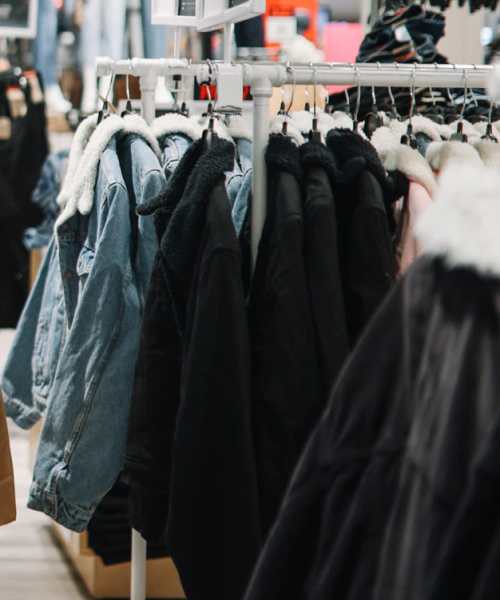 Clothes section in the shopping mall near Pringle House Senior Living in Buckhannon, West Virginia