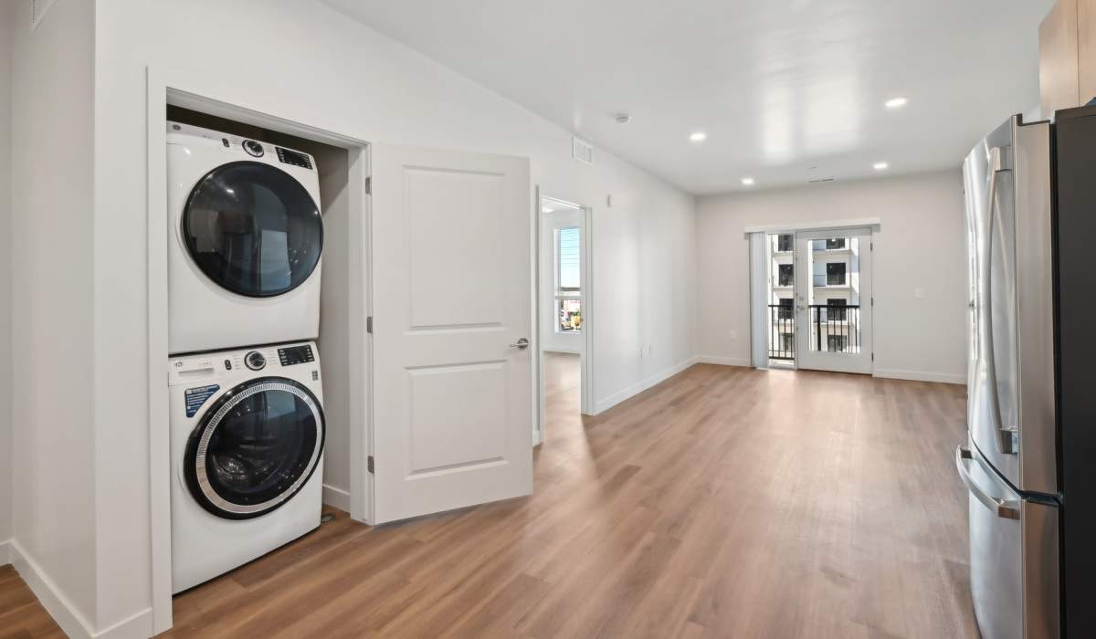 Full size washer and dryer at Linden Hill in Magna, Utah