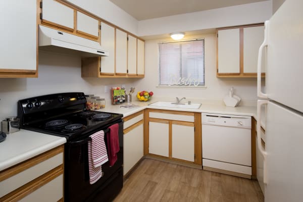 Kitchen at Bennington Apartments in Fairfield