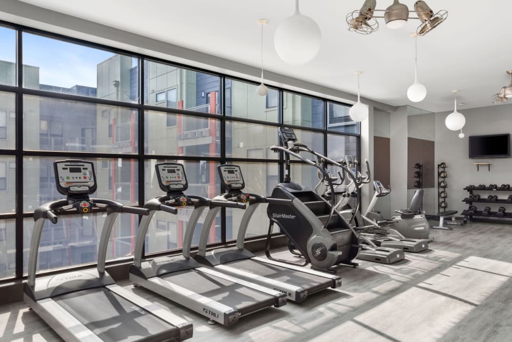 Fitness center at Olympus Midtown in Nashville, Tennessee