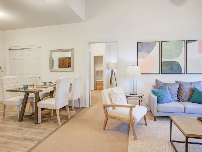Open concept layout at Timber Pointe Senior Living in Springfield, Oregon