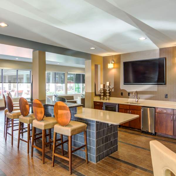 Clubhouse with kitchen at The Carlton at Greenbrier, Chesapeake, Virginia