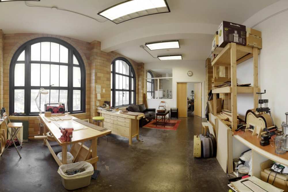 Large and spacious windows in art studio at Urban WORKlofts in Seattle, Washington