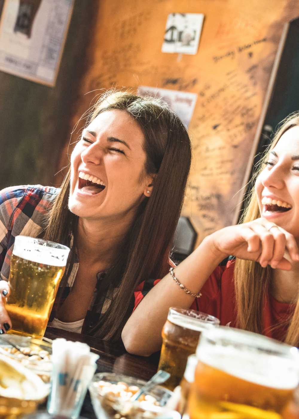 Residents enjoying their beer near The Hardison in Salt Lake City, Utah