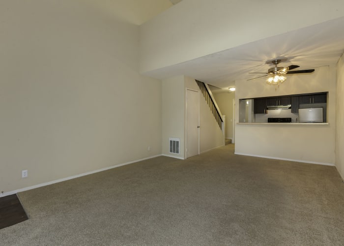 Living Room at The Timbers Apartments in Hayward