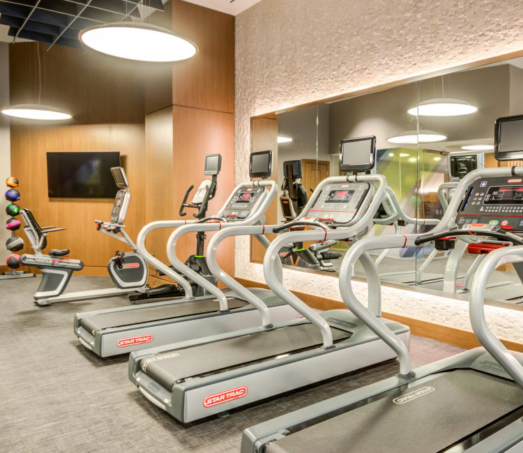 Community state of the art fitness center at Gallery Bethesda II in Bethesda, MD