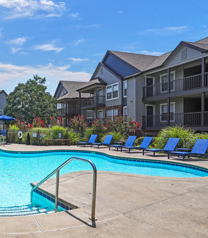 Pool at Nickel Creek Apartments in Tulsa, Oklahoma