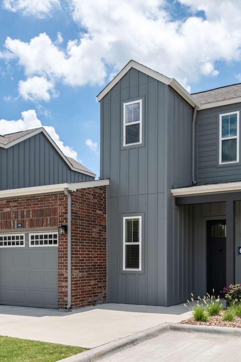 Exterior of Elevate at Skyline on a sunny spring day in McKinney, Texas