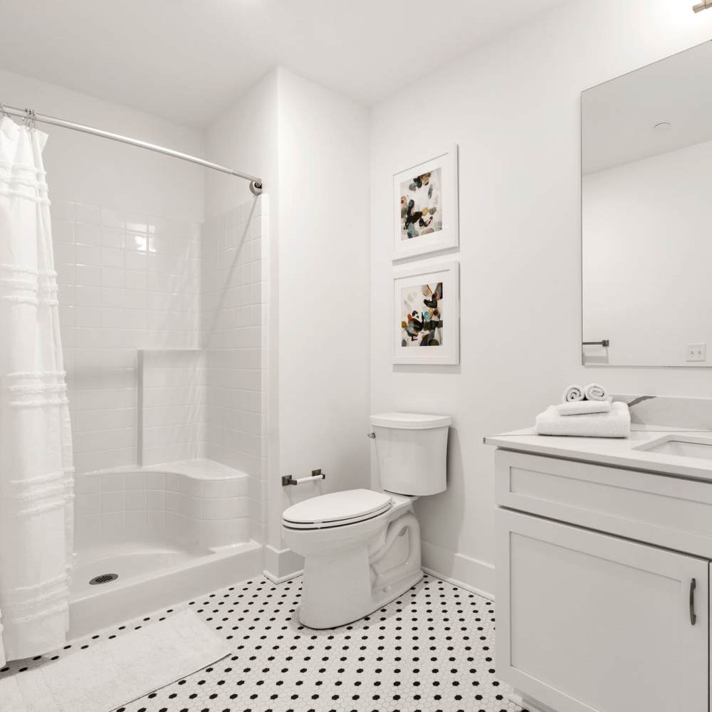 A bathroom of an apartments at Culver Street in Newington, Connecticut
