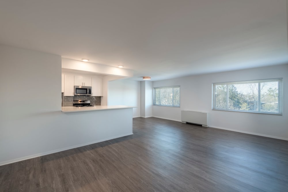 Wood-style flooring at Ruxton Tower in Towson, Maryland