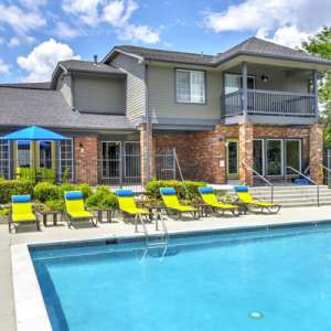 Swimming pool at Ascent at Havana in Denver, Colorado