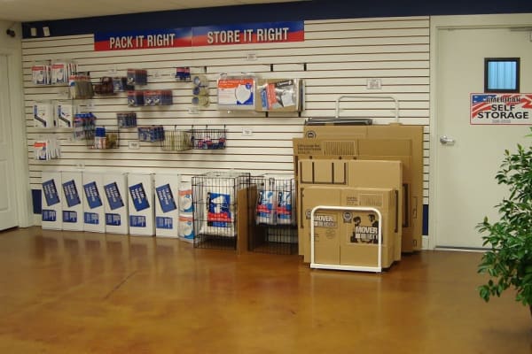 Packing supplies at American Self Storage in Crestview, Florida