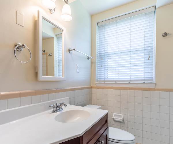 Bathroom in a home at Phythian Road in Annapolis, Maryland
