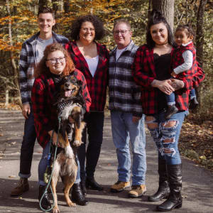 Gwen Reverman, Executive Director from Legacy Living Florence in Florence, Kentucky with her family