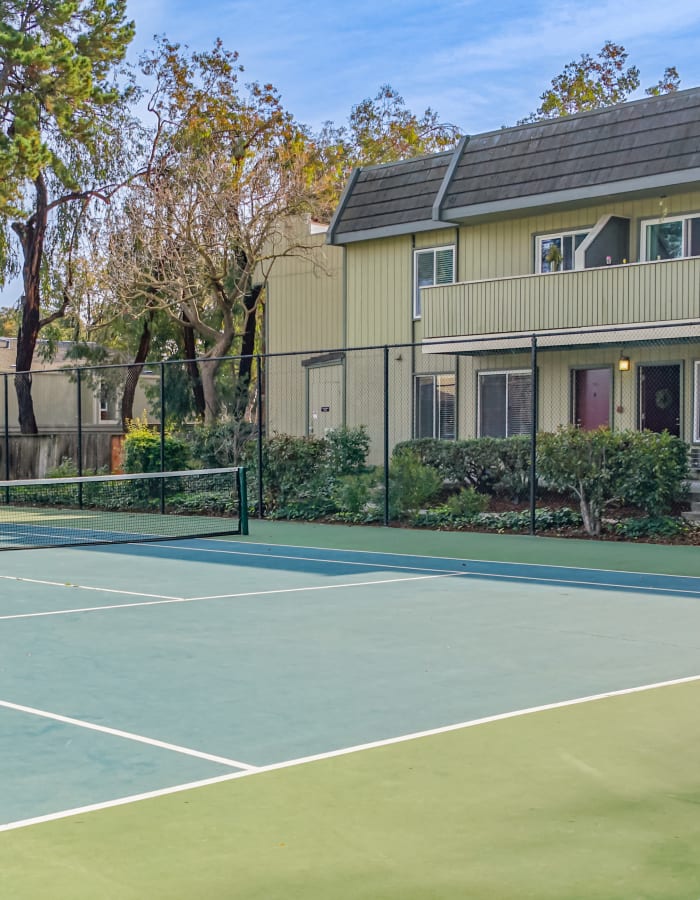tennis courts at Lincoln Glen in Sunnyvale, California
