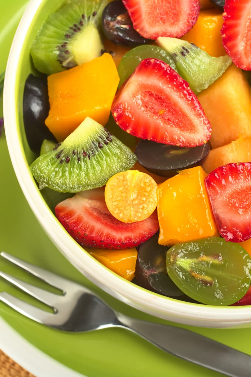 Fresh fruit offering at Maple Ridge Care Center in Spooner, Wisconsin