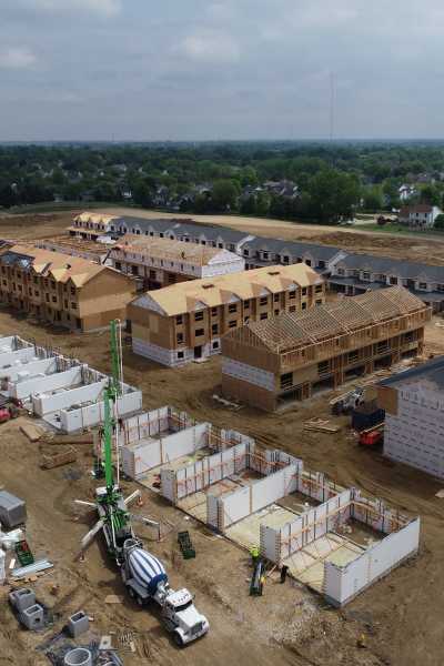 Construction at Dolan Homes in Davenport, Iowa