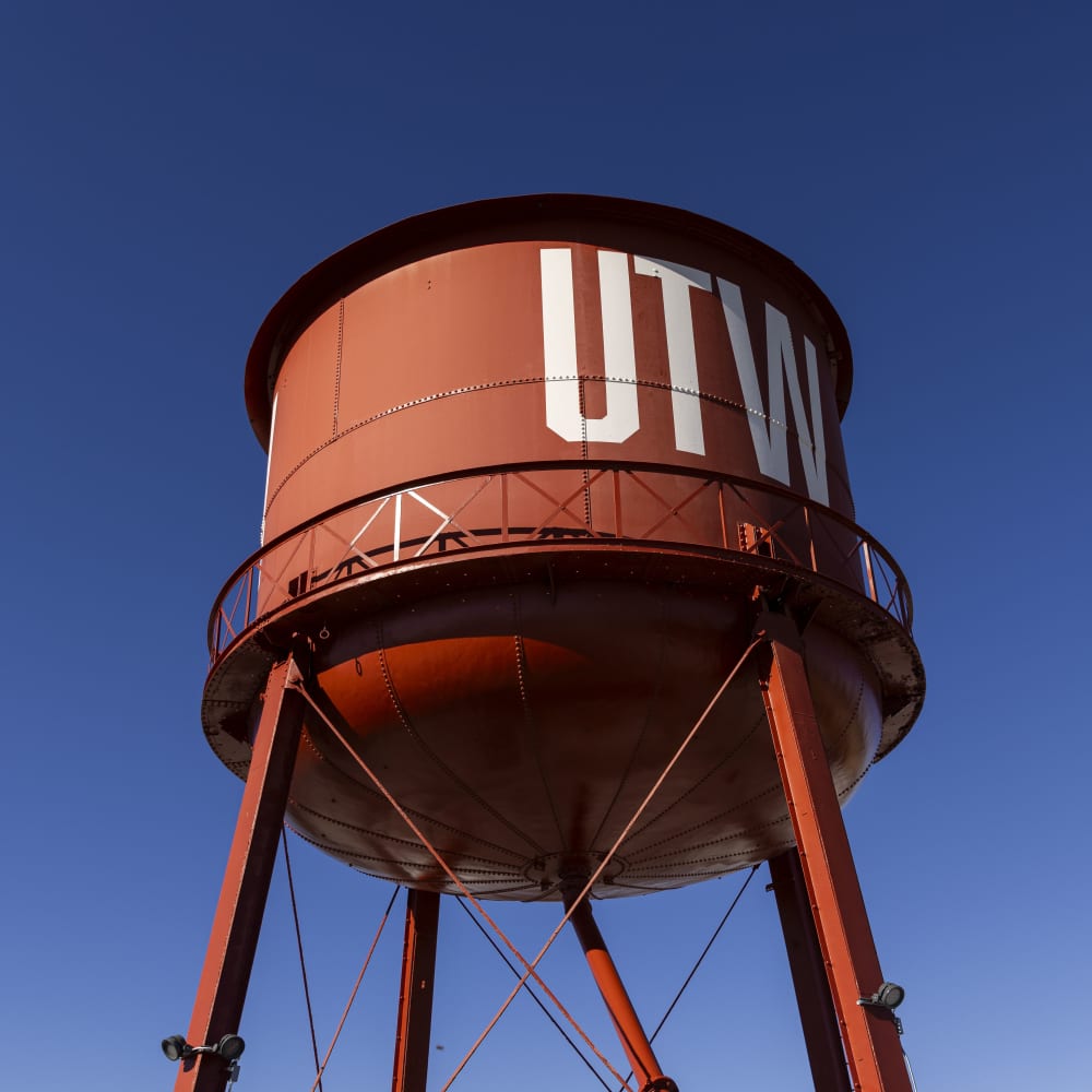 Water tower near Workhouse at Union Terminal in Jacksonville, Florida