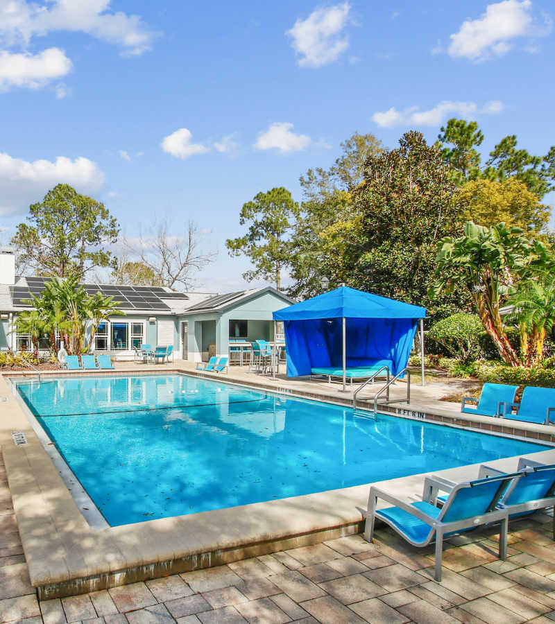Sparkling pool at The Canopy Apartment Villas in Orlando, Florida