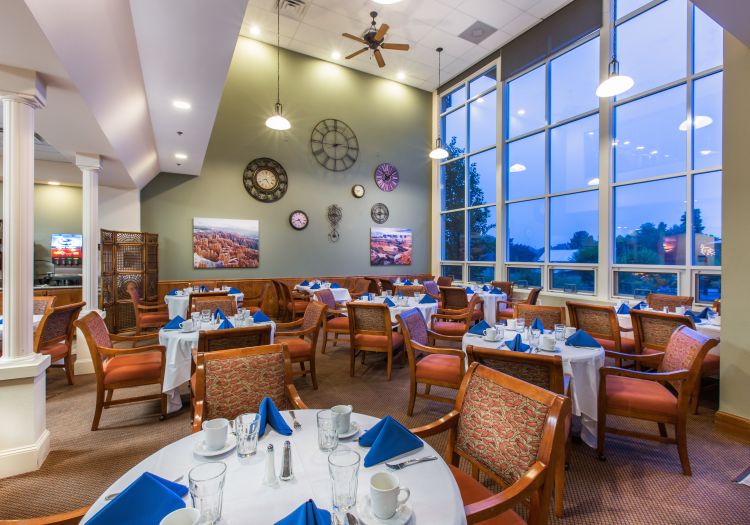 Dining hall at Hillcrest of Loveland in Loveland, Colorado