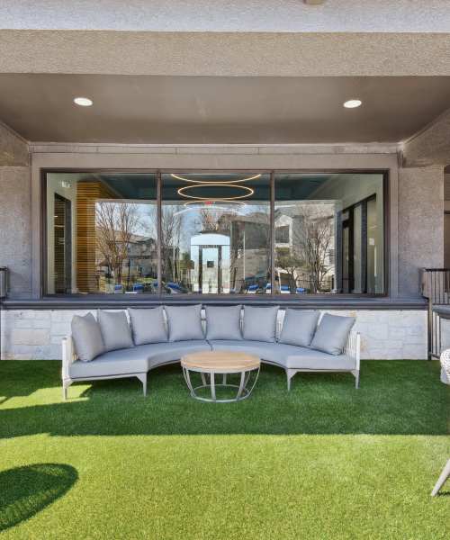 Outside seating area at Collier in Pflugerville, Texas