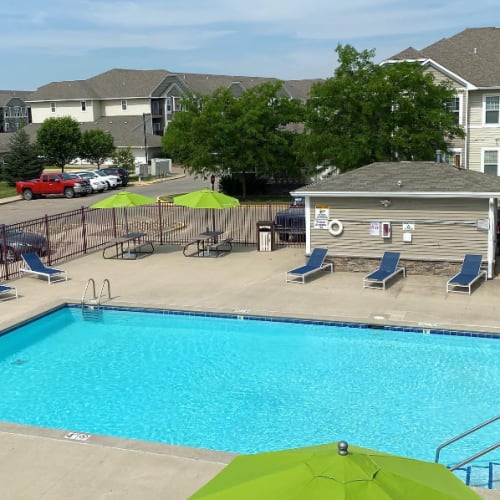 community pool at Providence Pointe in Johnston, Iowa