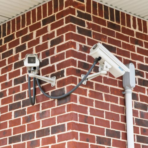 24-hour surveillance cameras at Red Dot Storage in Wichita, Kansas
