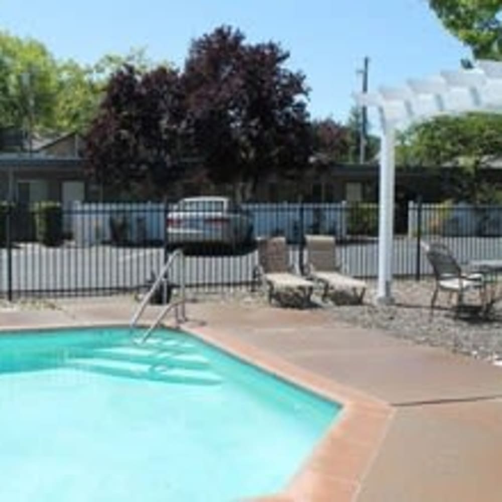Refreshing swimming pool at our Madrone community at Mission Rock at Sonoma in Sonoma, California