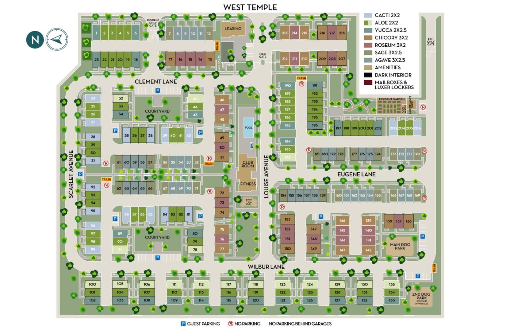 Community map of Hawthorne Townhomes in South Salt Lake, Utah