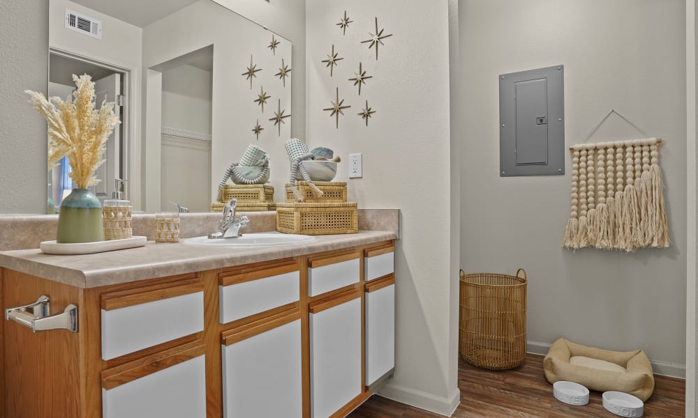 Bathroom at Winchester Apartments in Amarillo, Texas