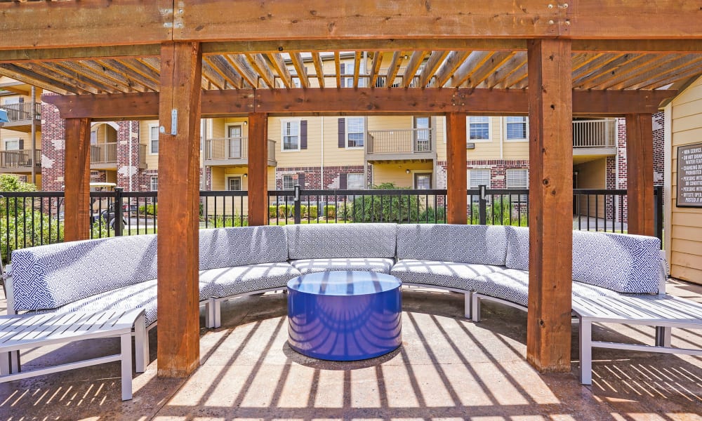 Outdoor seating at Park at Coulter in Amarillo, Texas